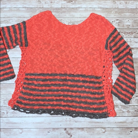 Free People Chunky Striped Oversized Sweater - Picture 9 of 11